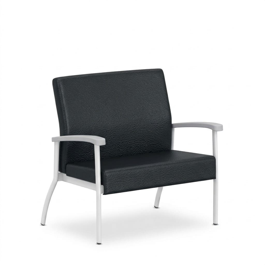 Armchair left link low black