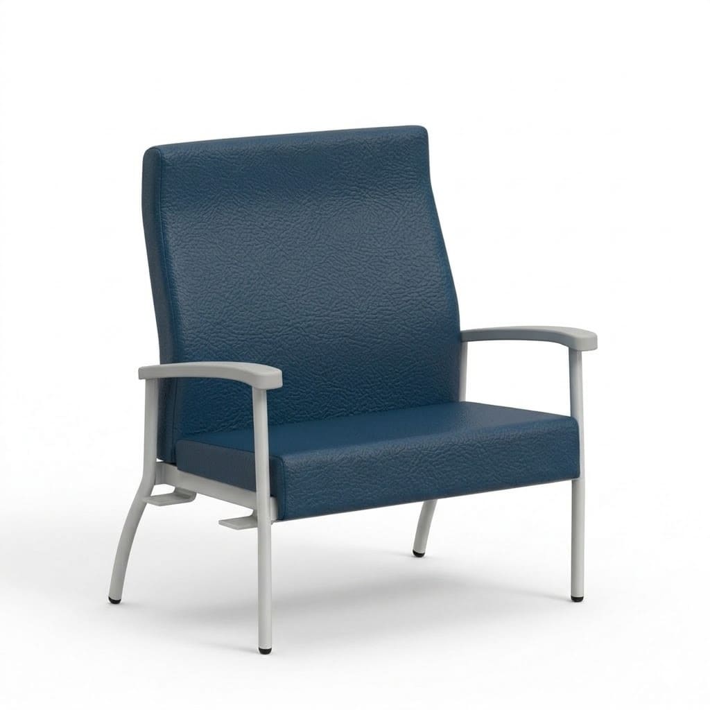 Bariatric medical high back navy 1