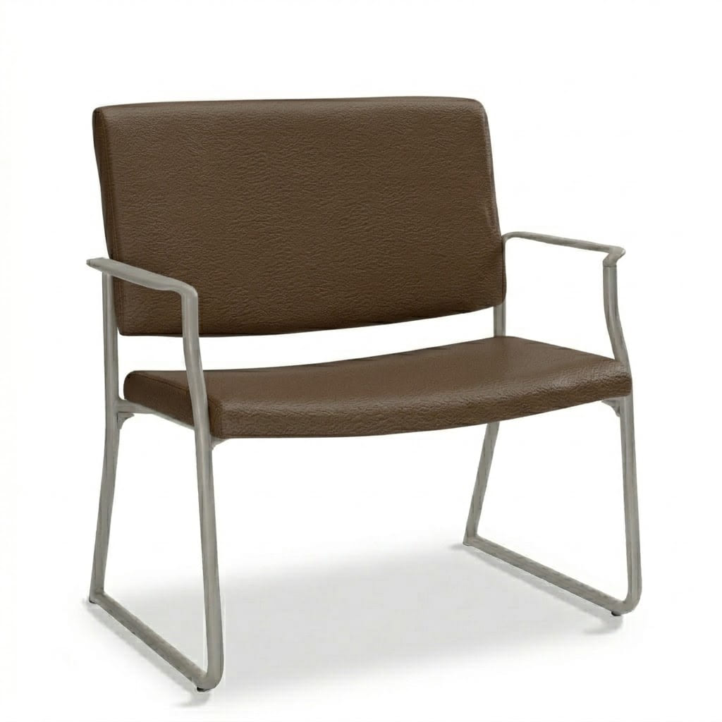 Bariatric sled base legs chocolate 1