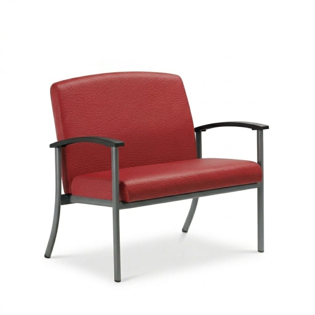 Extra wide chair low back red barn