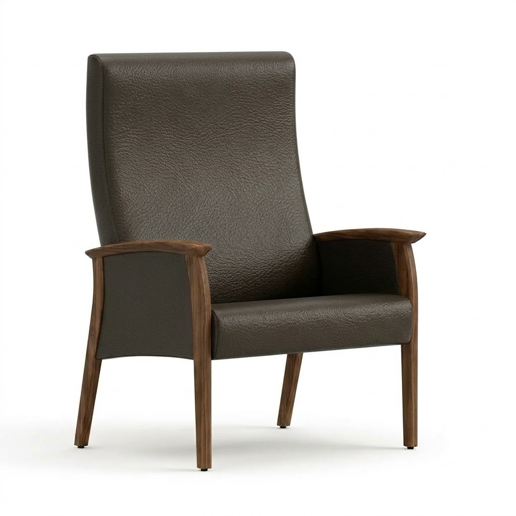 Wide chair close arms espresso 2
