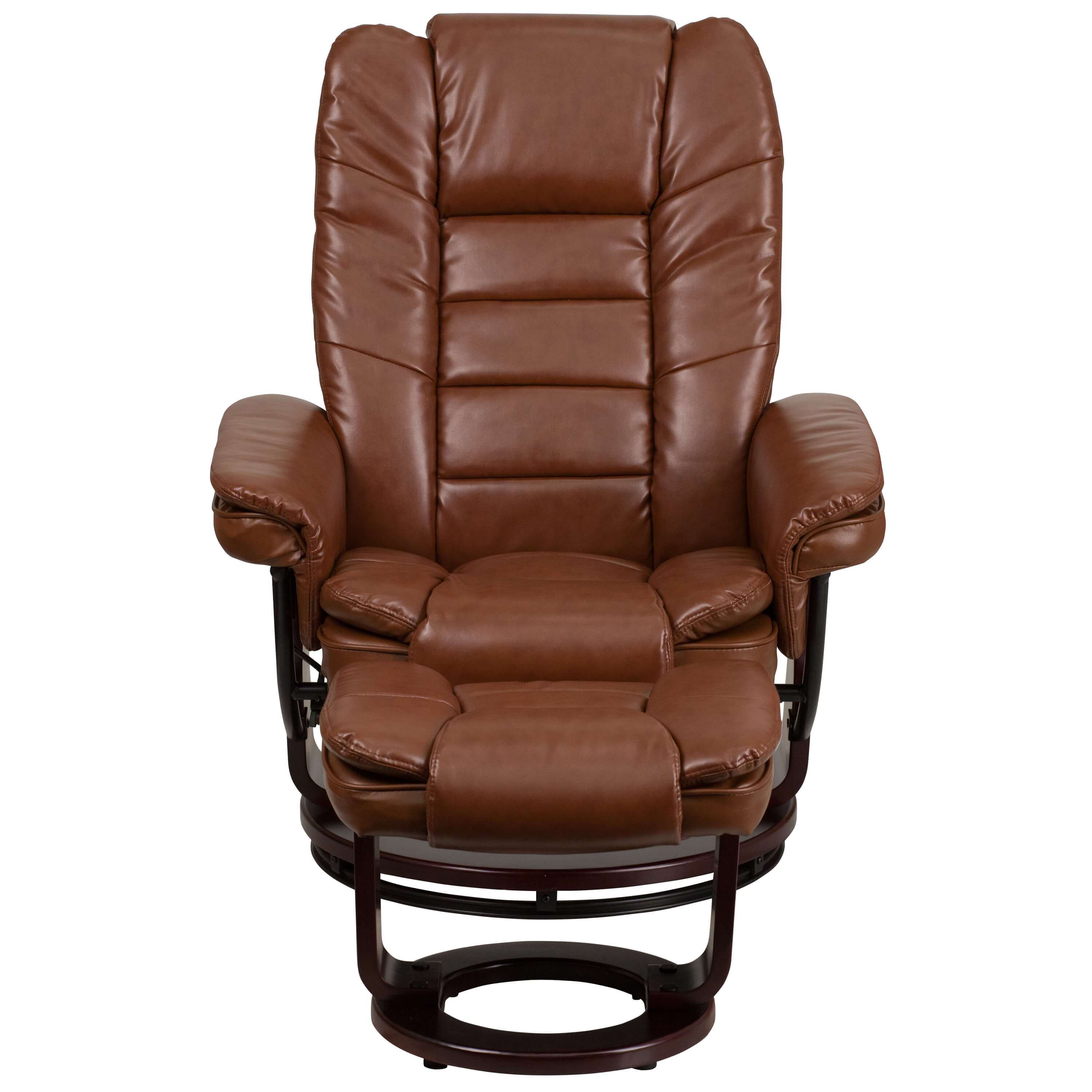 Contemporary recliner chair front view