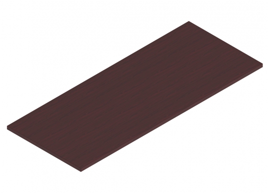 Flip top training table laminate 60x24 american mahogany