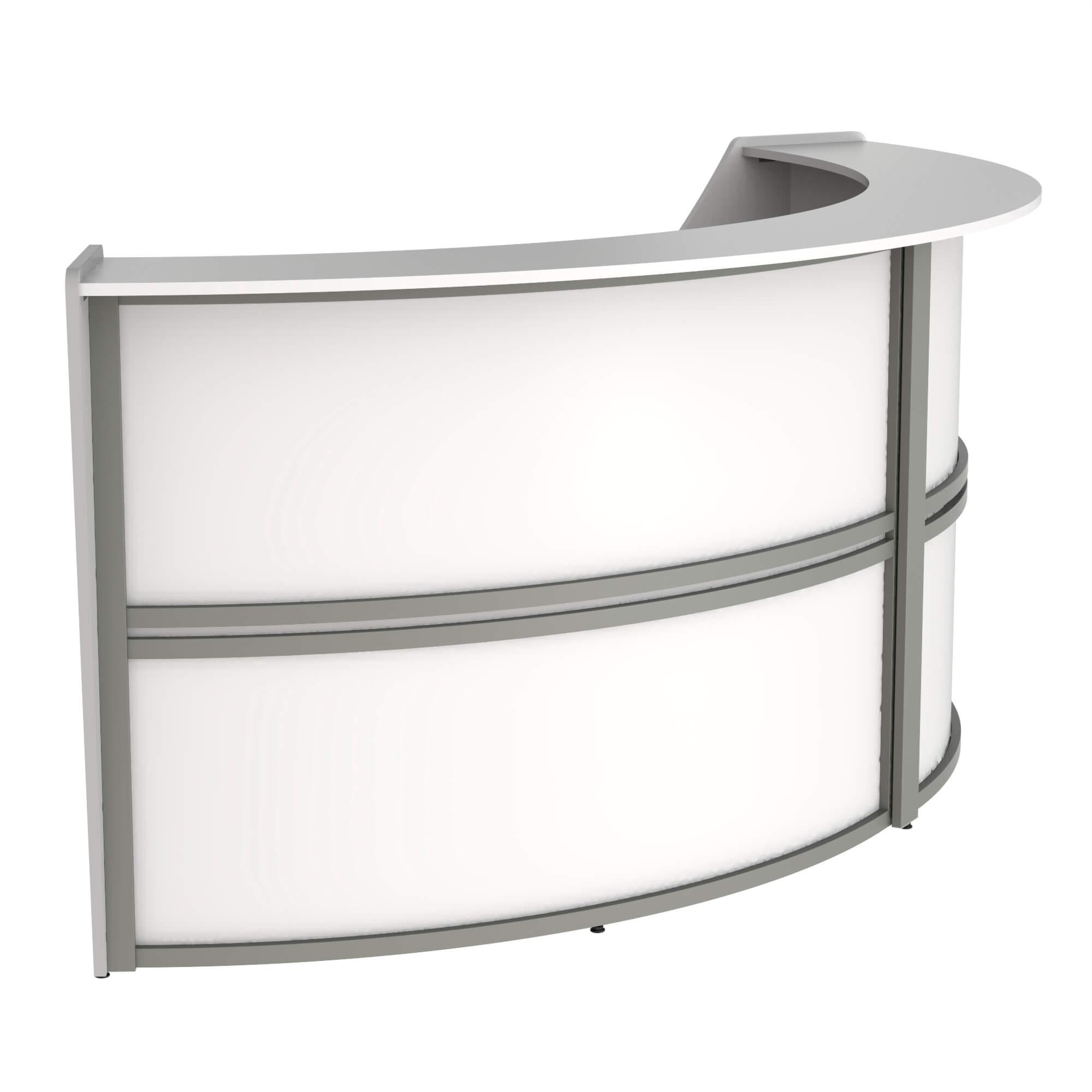 Li1 elegant modern reception desk side view 1