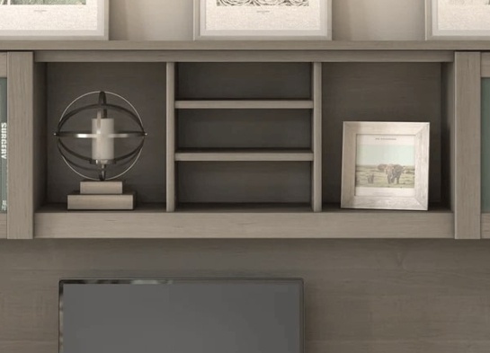 Office desk with hutch and 5 shelf bookcase details 2 1 Office desk with hutch and 5 shelf bookcase details 2 1